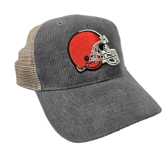 47 Brand Cleveland Browns‎ Corduroy Trucker Baseball Cap Hat Unisex Adult - Picture 2 of 11